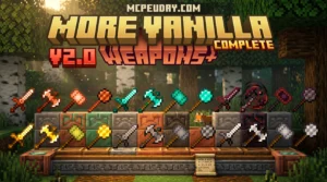 More Vanilla Weapons Addon (26.x, 1.21) – MCPE/Bedrock Mod