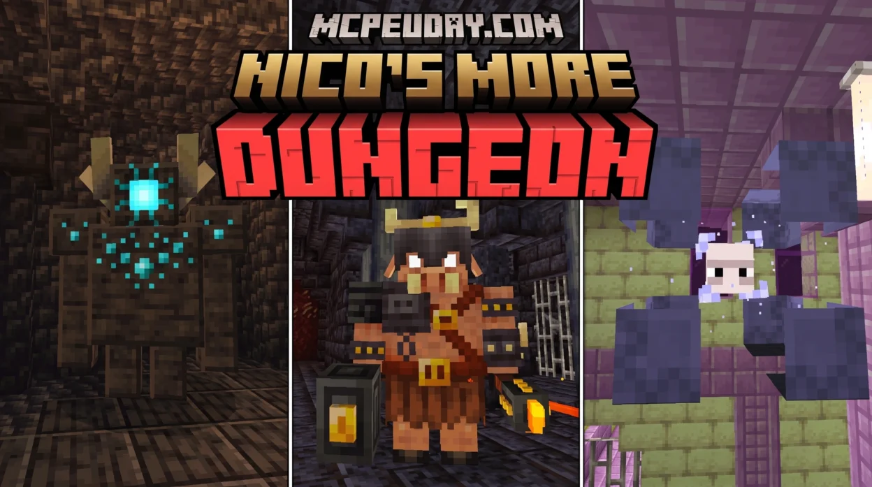 Nico's More Dungeon Addon (26.x, 1.21) – MCPE/Bedrock Mod