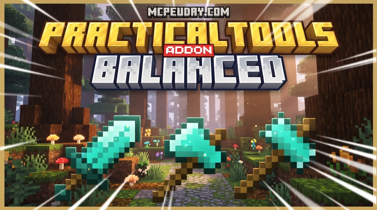 Practicals Tools Balanced Addon (26.x, 1.21) – MCPE/Bedrock Mod