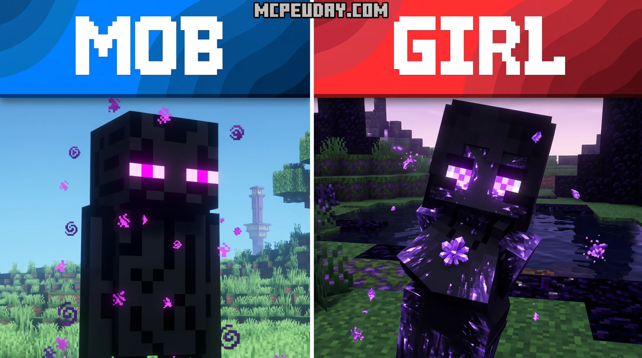 Mob Girls Addon (26.x, 1.21) – MCPE/Bedrock Mod