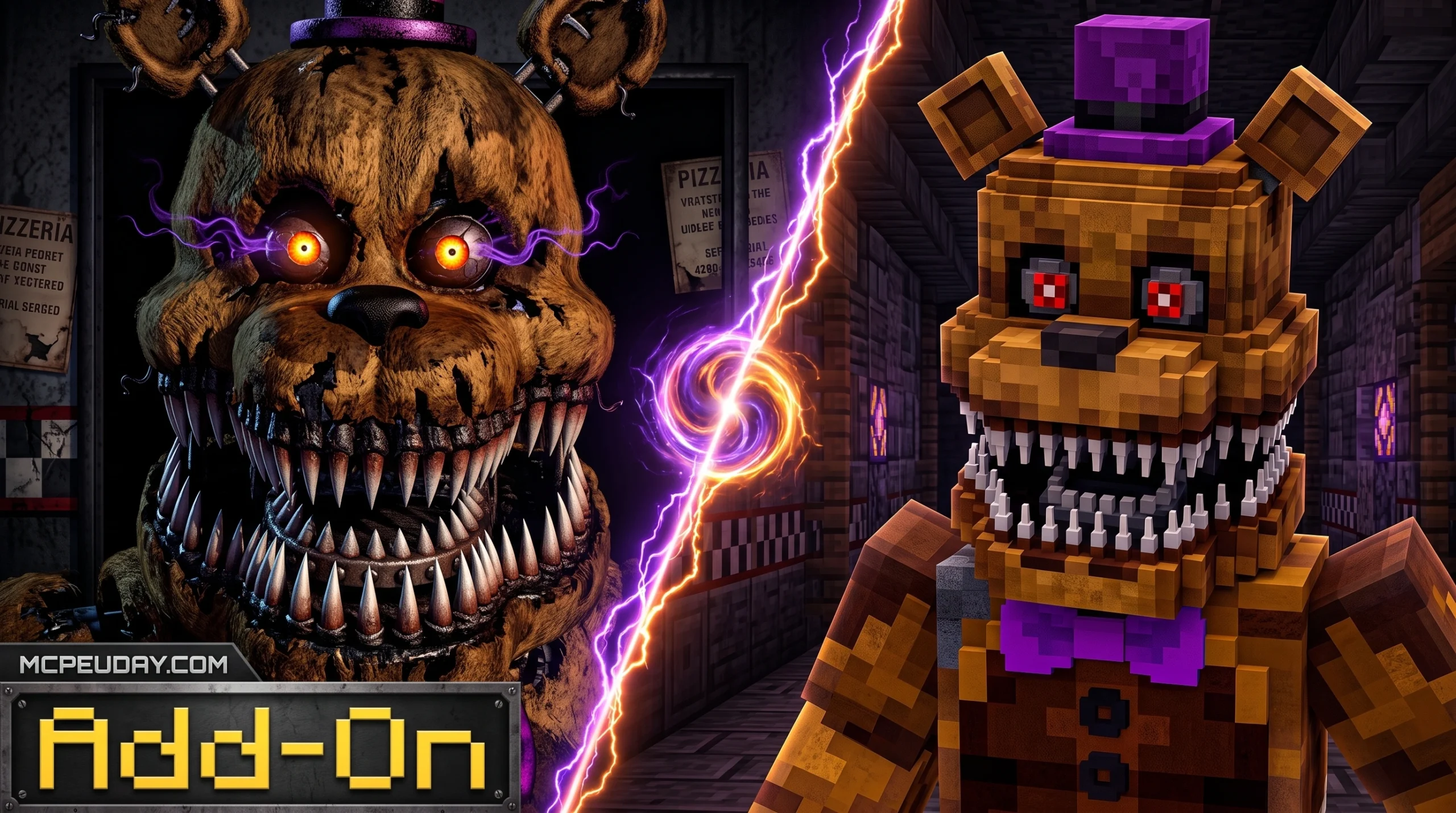 Freddy Night Addon (26.x, 1.21) – MCPE/Bedrock Mod