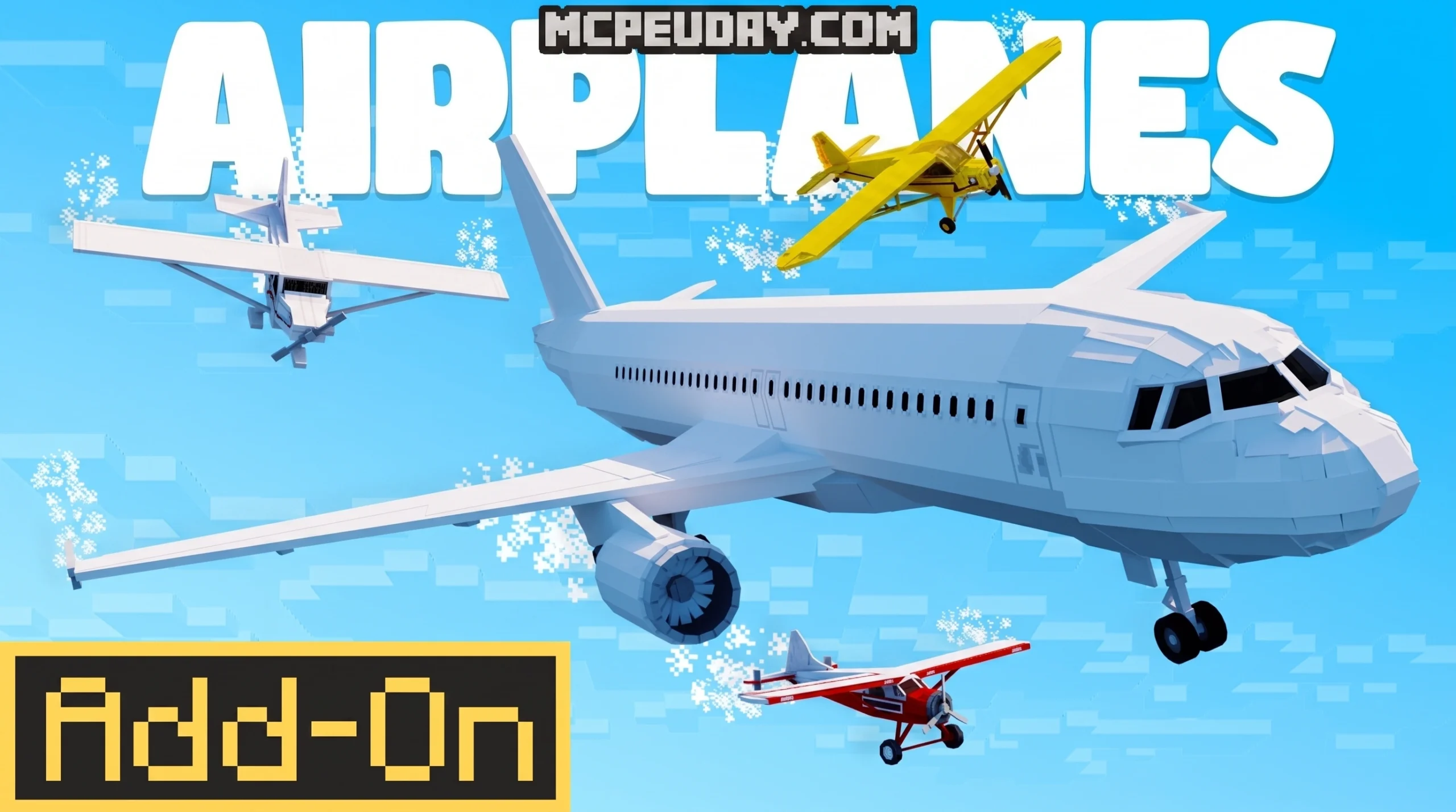 Airplanes Addon (26.x, 1.21) – MCPE/Bedrock Mod