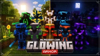 Glowing Armor Addon (26.x, 1.21) – MCPE/Bedrock Mod