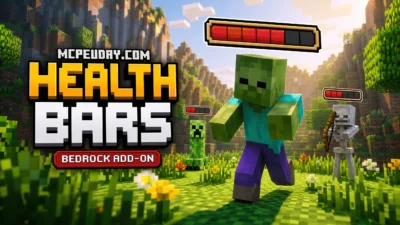 Health Bars Addon (26.x, 1.21) – MCPE/Bedrock Mod