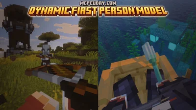 Dynamic First Person Model Addon (26.x, 1.21) – MCPE/Bedrock Mod