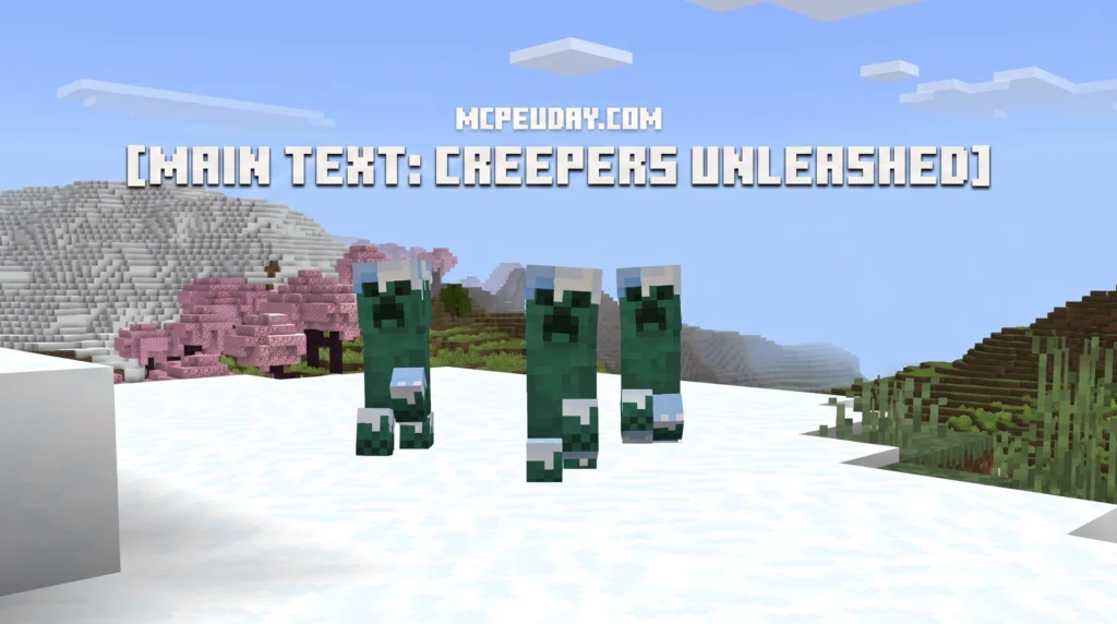 Better Creeper Animations Addon Minecraft