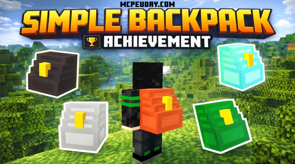 Simple Backpack Addon (26.x, 1.21) – MCPE/Bedrock Mod