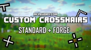 Custom Crosshairs Texture Pack (26.x, 1.21) – MCPE/Bedrock Pack