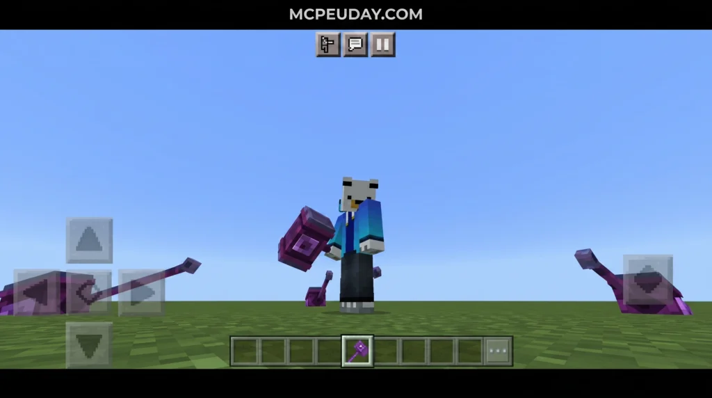 Custom 3D Trident Texture Pack Minecraft weapons