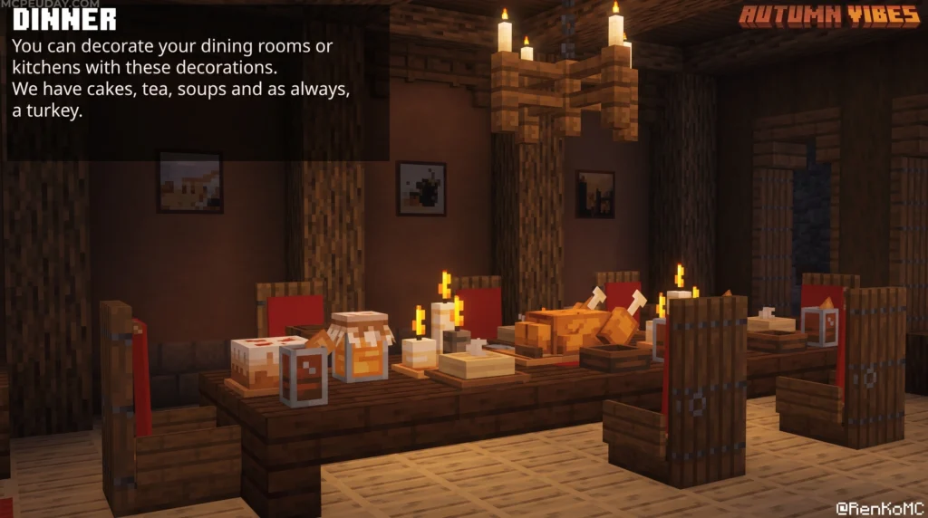 Autumn Vibes Texture Pack cozy Minecraft landscape