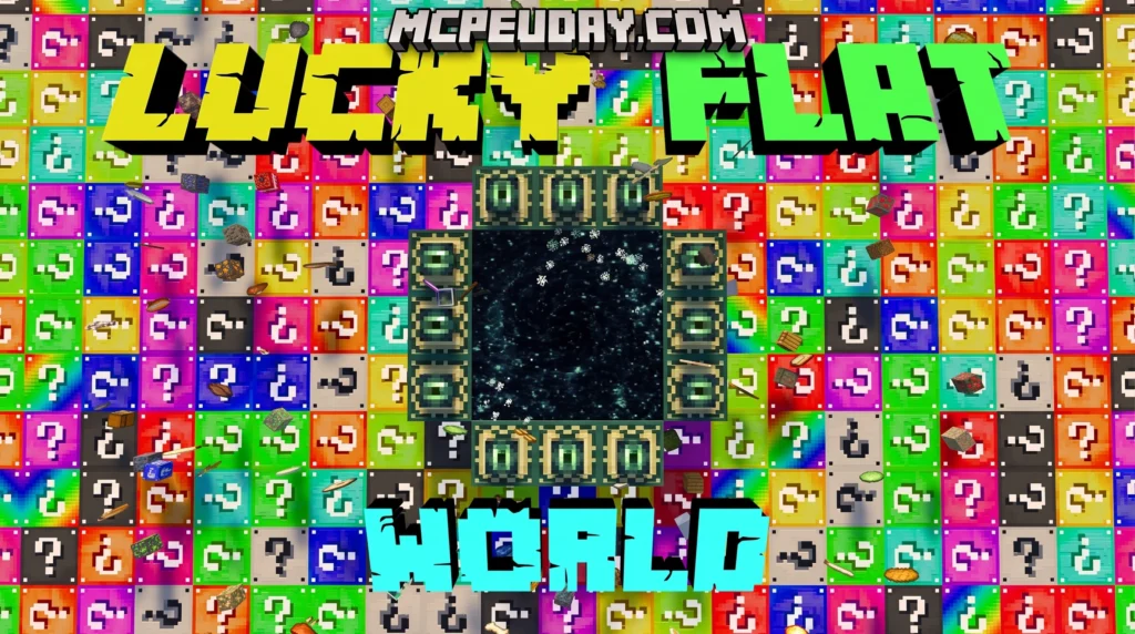 Lucky Flat World (26.x, 1.21) – MCPE/Bedrock Map