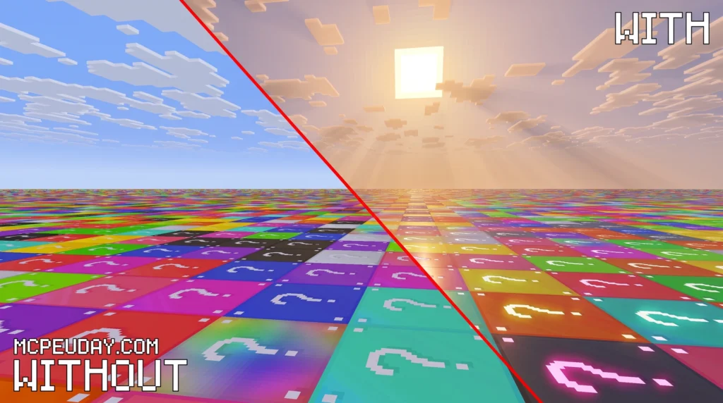 Lucky Flat World gameplay with lucky blocks on a flat Minecraft world