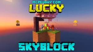 Lucky Skyblock Map (26.x, 1.21) – MCPE/Bedrock Map