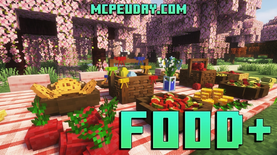Food Plus Addon (26.x, 1.21) – MCPE/Bedrock Mod