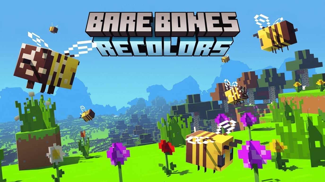 BareBones Recolors Addon (26.x, 1.21) – MCPE/Bedrock Mod