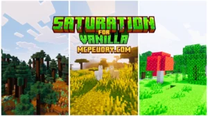 Saturation For Vanilla Shader (26.x, 1.21) – MCPE/Bedrock Shader