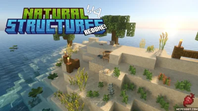 Natural Structures Redone Pack (26.x, 1.21) – MCPE/Bedrock Pack