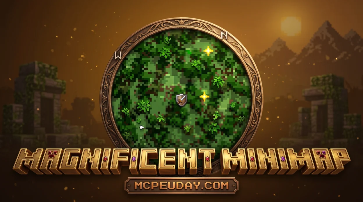 Magnificent Minimap Addon (26.x, 1.21) – MCPE/Bedrock Mod