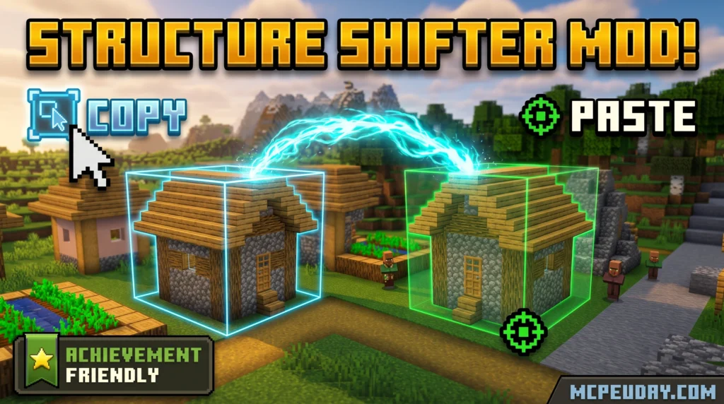 Structure Shifter Addon (26.x, 1.21) – MCPE/Bedrock Mod
