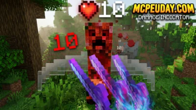 Damage Indicator Addon (26.x, 1.21) – MCPE/Bedrock Mod