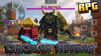 Circular Hotbar Texture Pack (26.x, 1.21) – MCPE/Bedrock Texture Pack