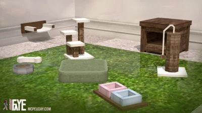 Faye Pet Furniture Set Addon (26.x, 1.21) – MCPE/Bedrock Mod