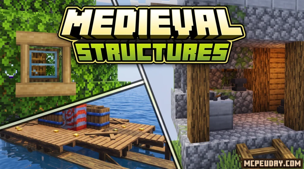 Medieval Structures Addon (26.x, 1.21) – MCPE/Bedrock Mod