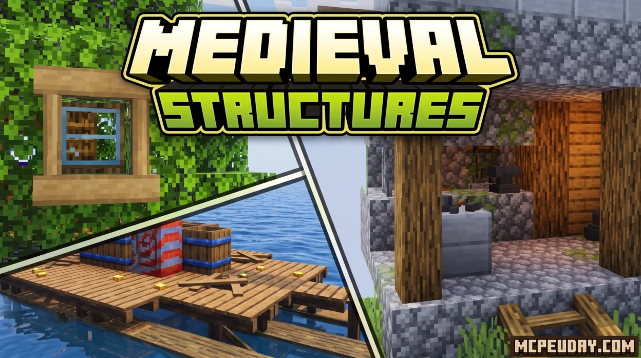 Medieval Structures Addon (26.x, 1.21) – MCPE/Bedrock Mod