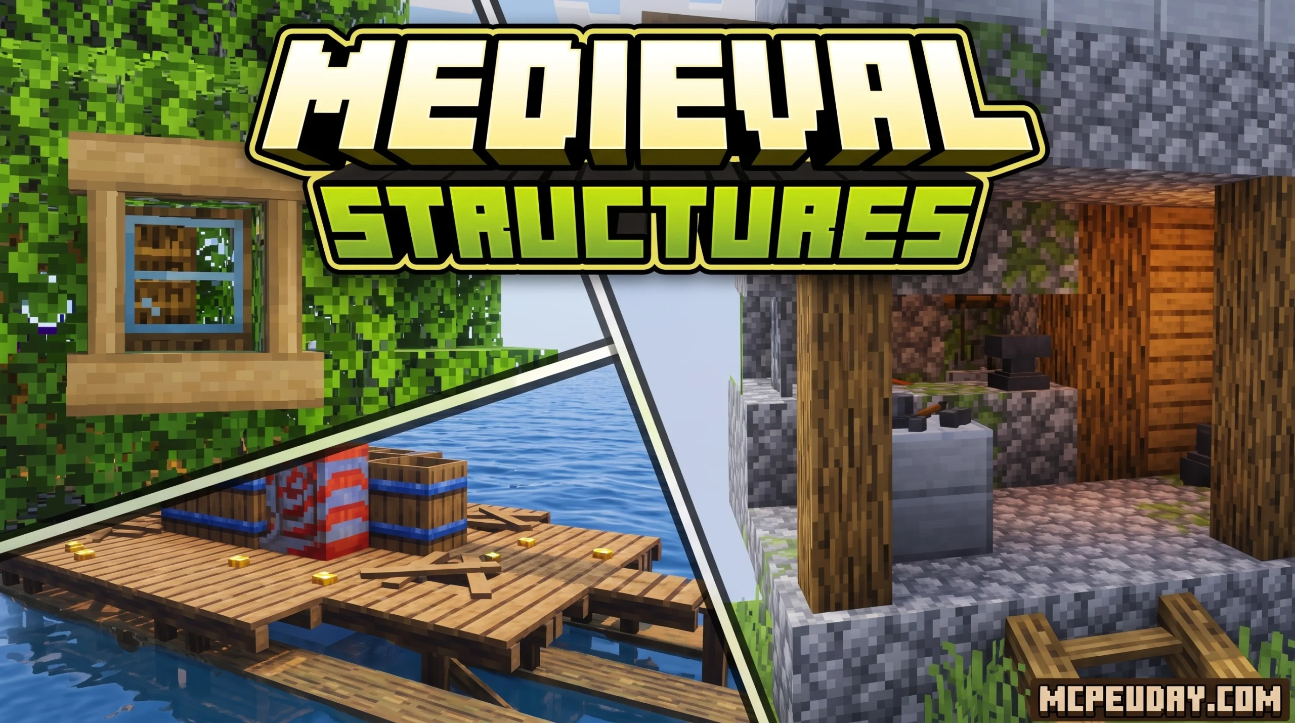 Medieval Structures Addon (26.x, 1.21) – MCPE/Bedrock Mod