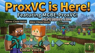 Proximity Voice Chat＆Proximity Text Chat Addon (26.x, 1.21) – MCPE/Bedrock Mod