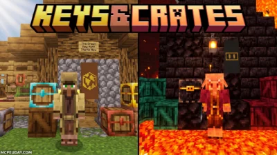 Keys & Crates Addon (26.x, 1.21) – MCPE/Bedrock Mod