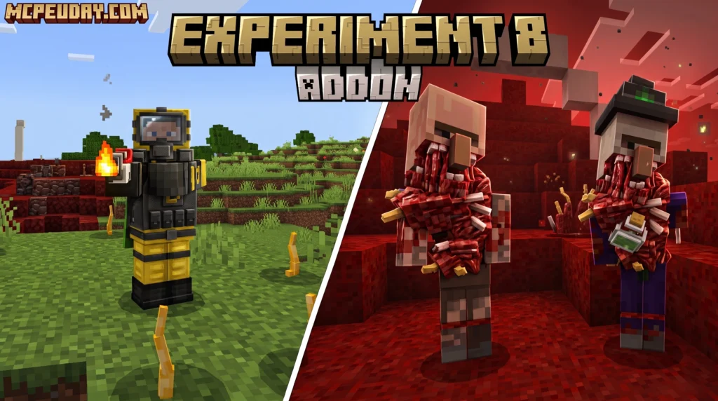 Experiment 8 addon parasite apocalypse survival horror Bedrock Edition
