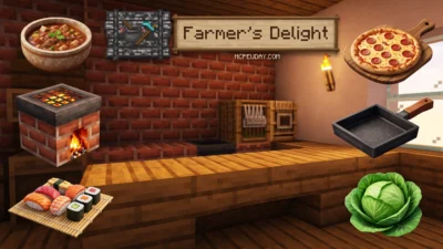 Farmer's Delight Bedrock Addon (26.x, 1.21) – MCPE/Bedrock Mod