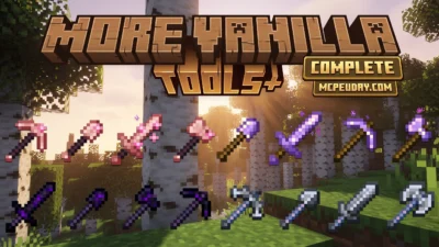 More Vanilla Tools Addon (26.x, 1.21) – MCPE/Bedrock Mod