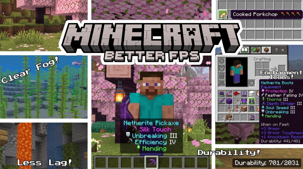Better FPS Addon (26.x, 1.21) – MCPE/Bedrock Mod