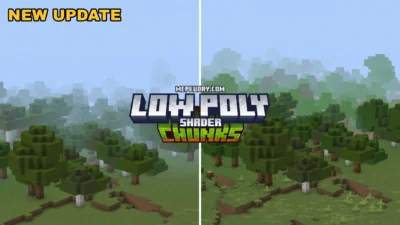 Low Poly Chunks Addon (26.x, 1.21) – MCPE/Bedrock Mod