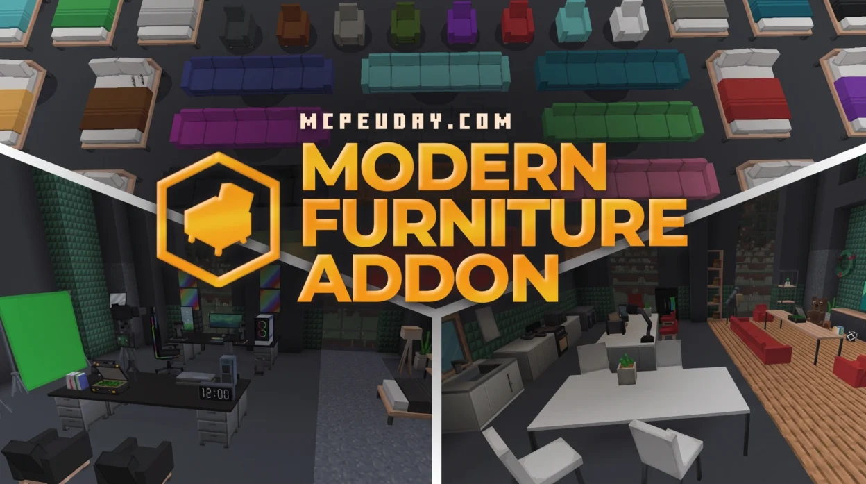 Kraftoid's Modern Furniture Addon (26.x, 1.21) – MCPE/Bedrock Mod
