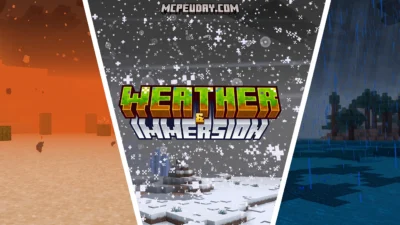 Weather Immersion Addon (26.x, 1.21) – MCPE/Bedrock Mod