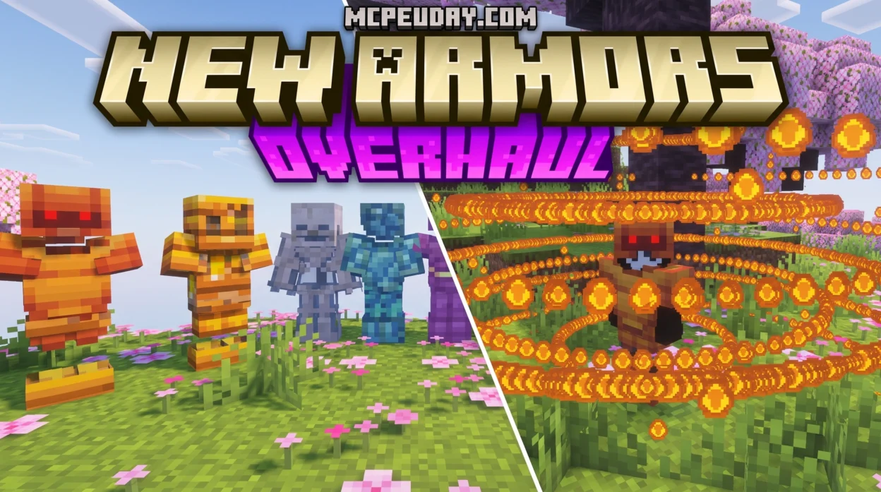 New Armors Overhaul Addon (26.x, 1.21) – MCPE/Bedrock Mod