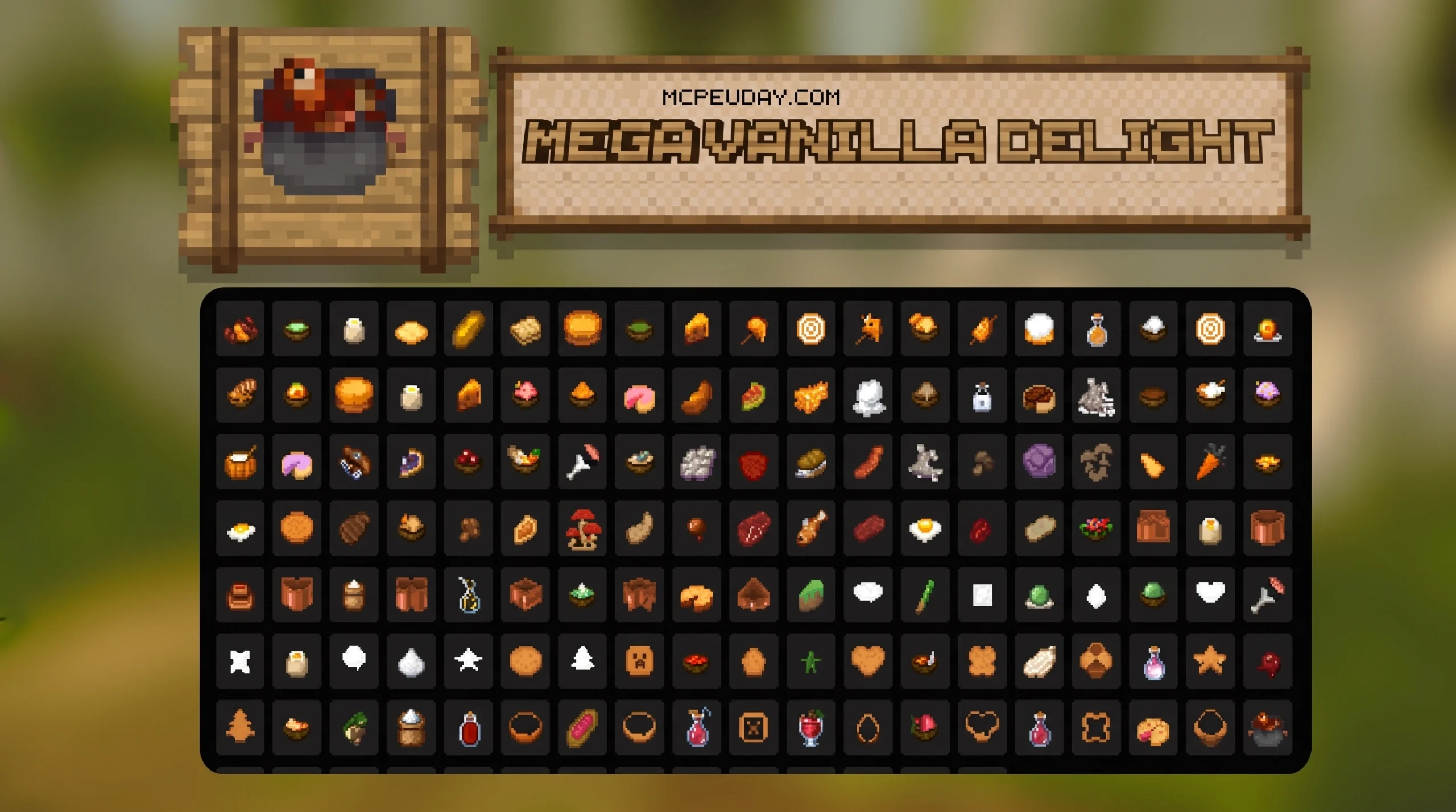 Mega Vanilla Delight Addon (26.x, 1.21) – MCPE/Bedrock Mod