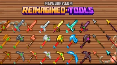 Reimagined Tools Addon (26.x, 1.21) – MCPE/Bedrock Mod