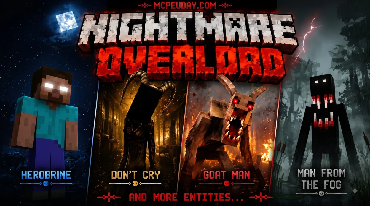 Nightmare Overload Addon (26.x, 1.21) – MCPE/Bedrock Mod
