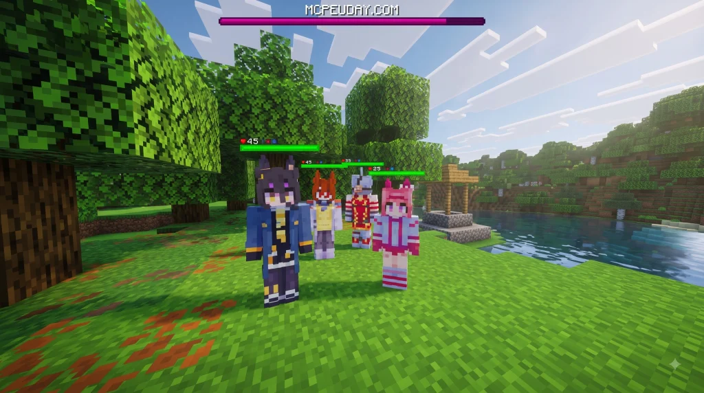 Anime Characters Addon (26.x, 1.21) – MCPE/Bedrock Mod