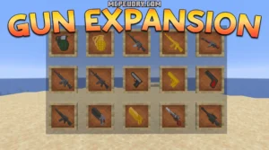 Gun Expansion Addon (26.x, 1.21) – MCPE/Bedrock Mod