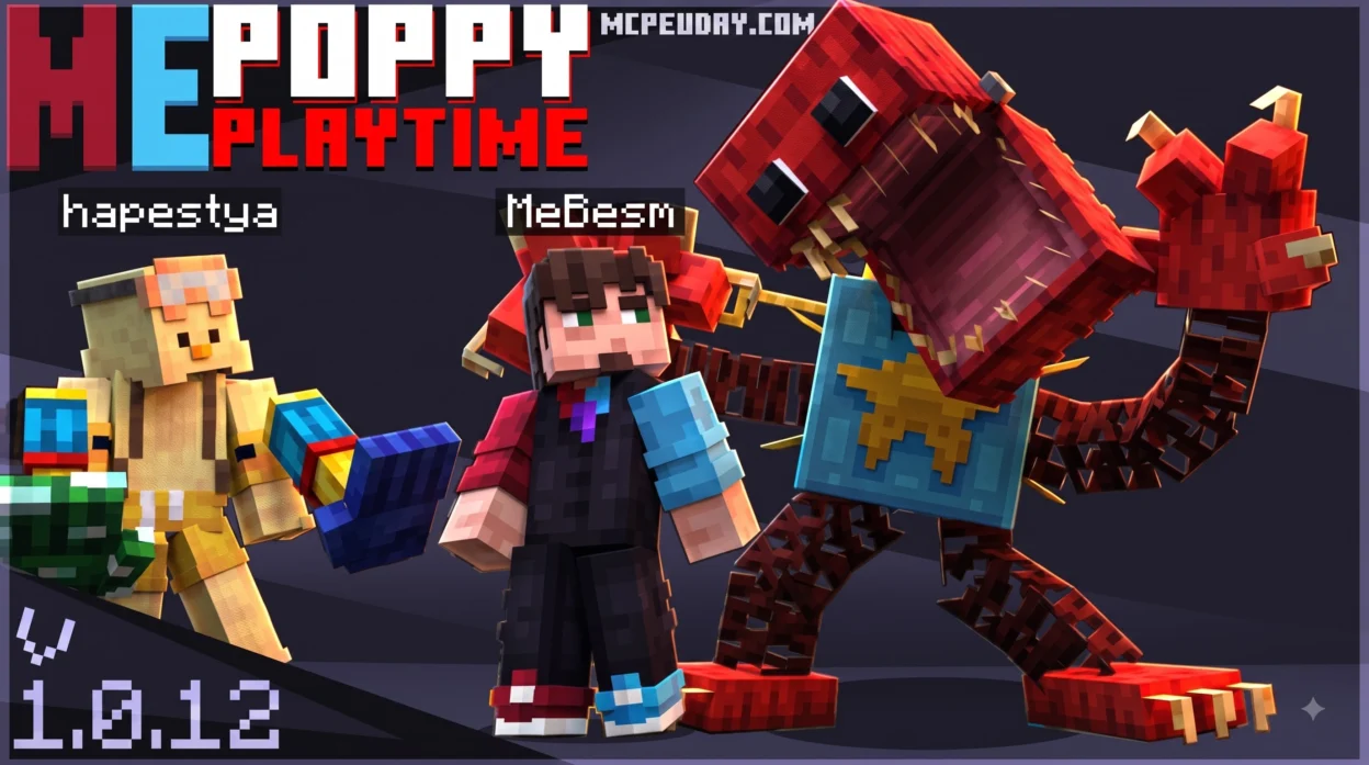 Poppy Playtime Addon (26.x, 1.21) – MCPE/Bedrock Mod