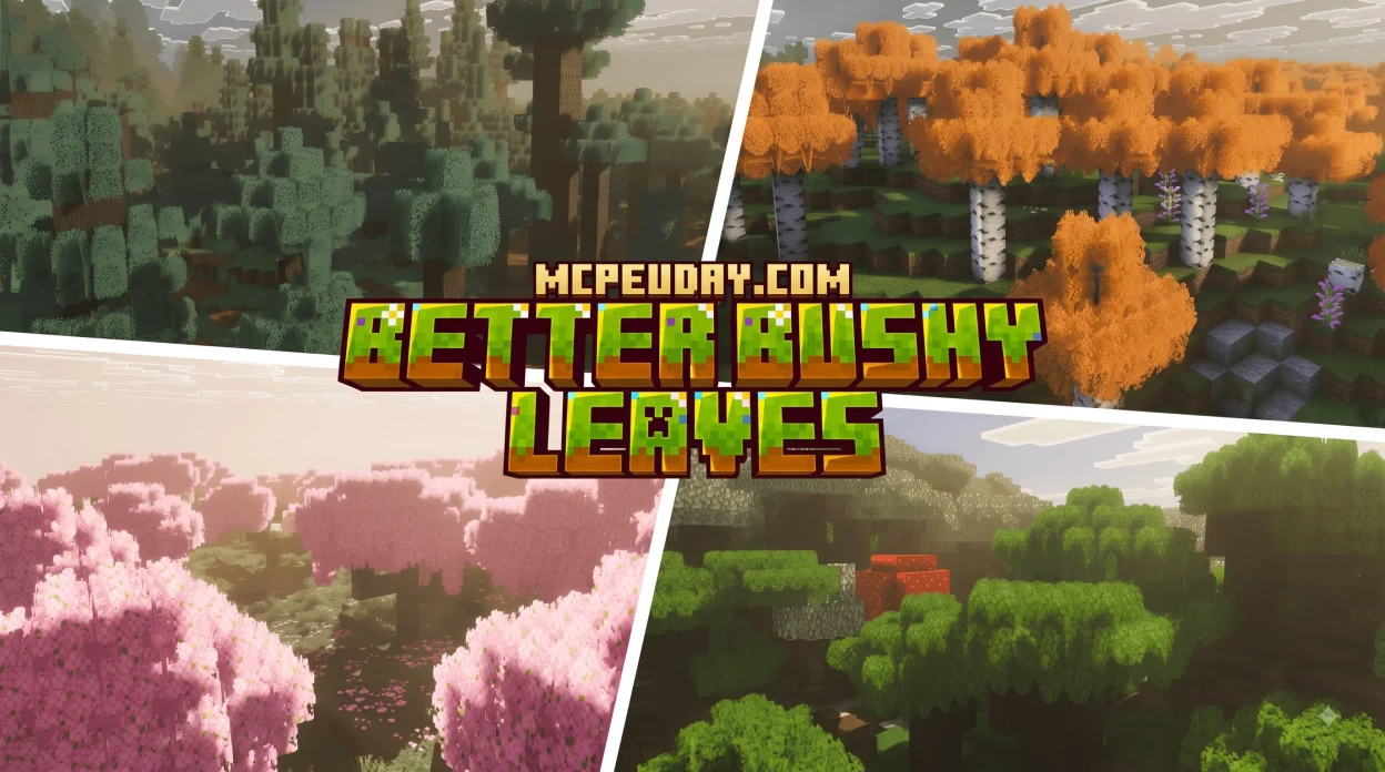 Better Bushy Leaves Addon (26.x, 1.21) – MCPE/Bedrock Mod