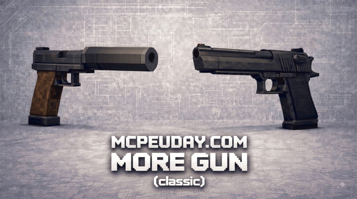 MORE GUN Addon (26.x, 1.21) – MCPE/Bedrock Mod