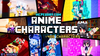 Anime Characters Addon (26.x, 1.21) – MCPE/Bedrock Mod