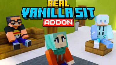 Real Vanilla Sit Addon (26.x, 1.21) – MCPE/Bedrock Mod