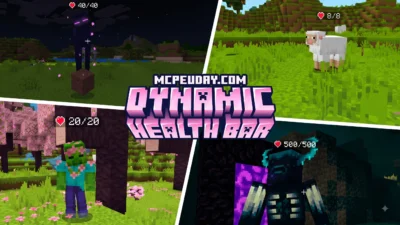 Dynamic Health Bar Indicator Addon (26.x, 1.21) – MCPE/Bedrock Mod